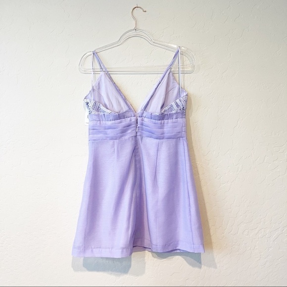 Free People We Go Together Embellished Mini Dress Party Purple 10 NWT - Picture 6 of 9